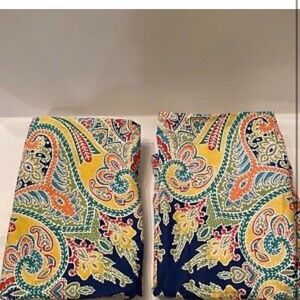 2 Pottery Barn Standard Colorful Pillowcases.